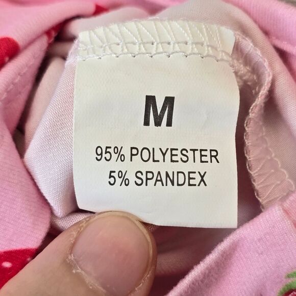 Women's Strawberry Print Spaghetti Strap Crop Top Summer Cami M - Picture 8 of 9